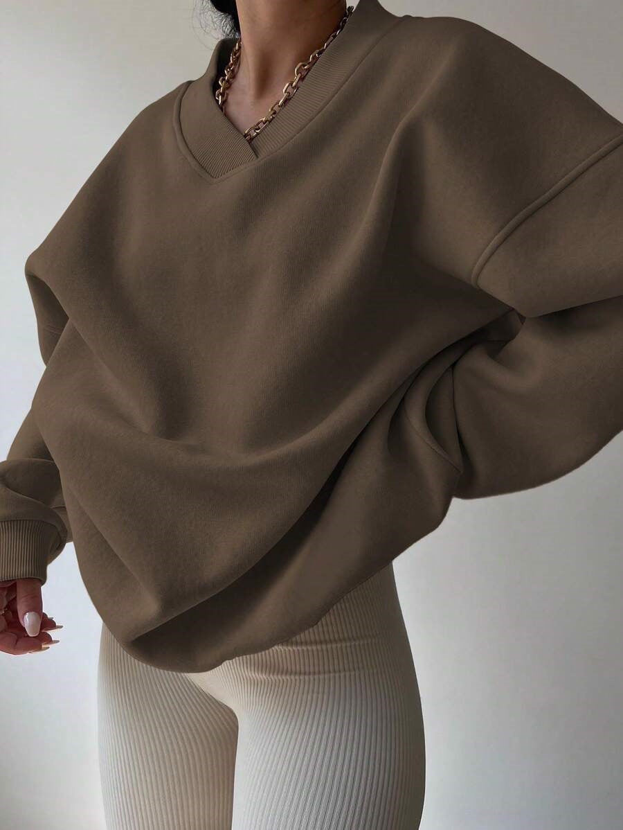 Sweat-shirt Décontracté À Manches Longues Pour Femme | Surdimensionné