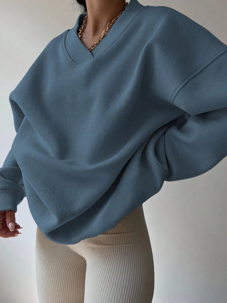 Sweat-shirt Décontracté À Manches Longues Pour Femme | Surdimensionné