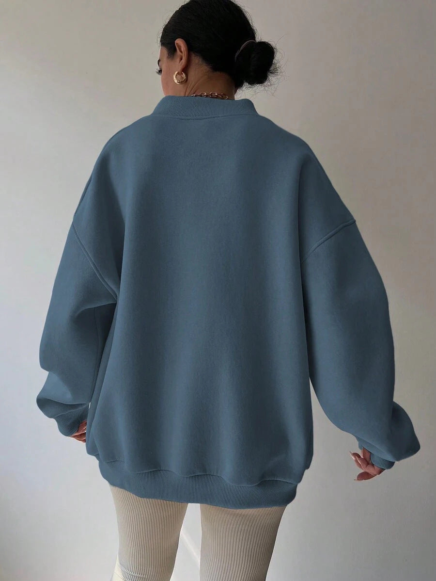 Sweat-shirt Décontracté À Manches Longues Pour Femme | Surdimensionné