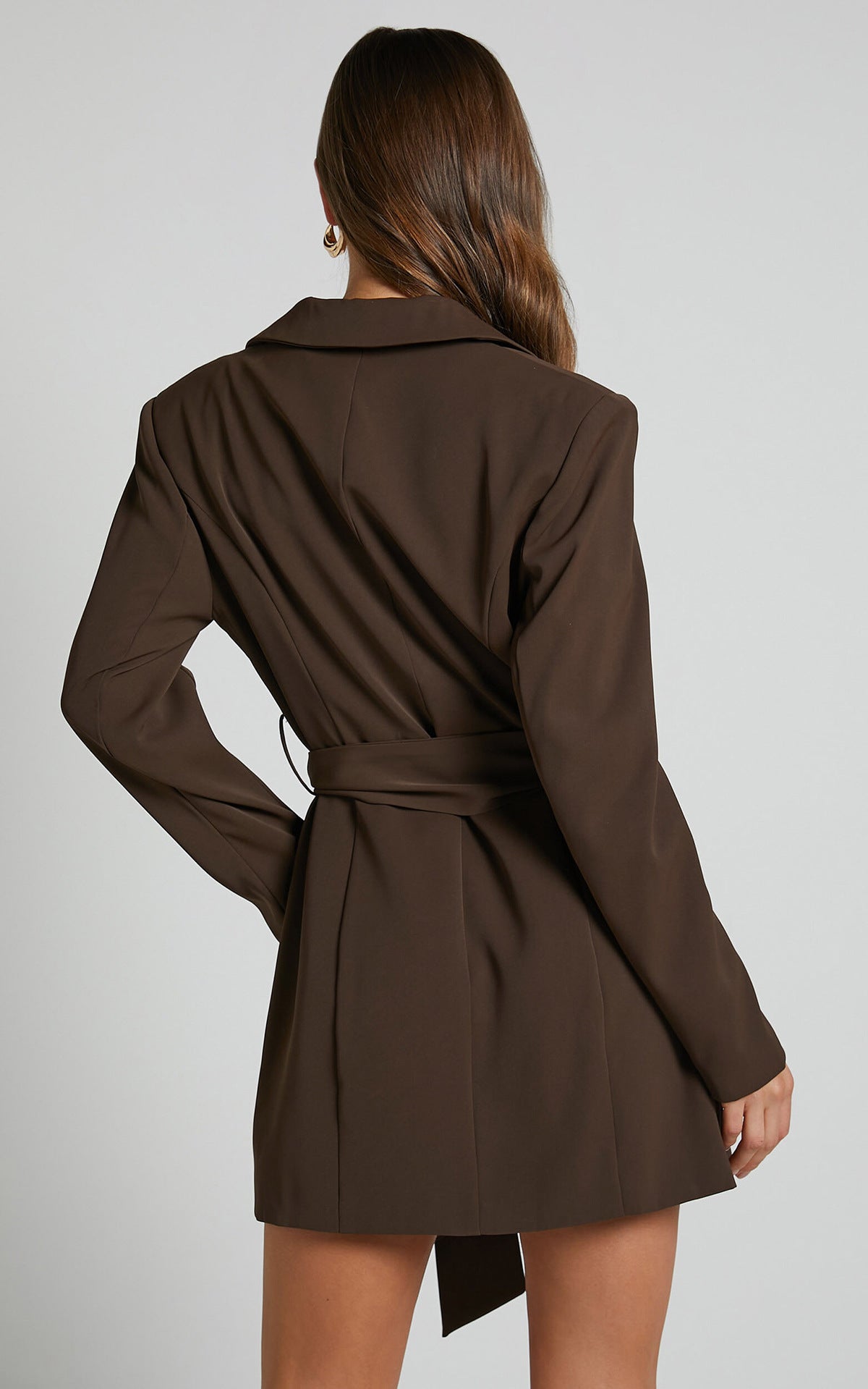 Robe Blazer Avec Ceinture Pour Femme | Manches Longues