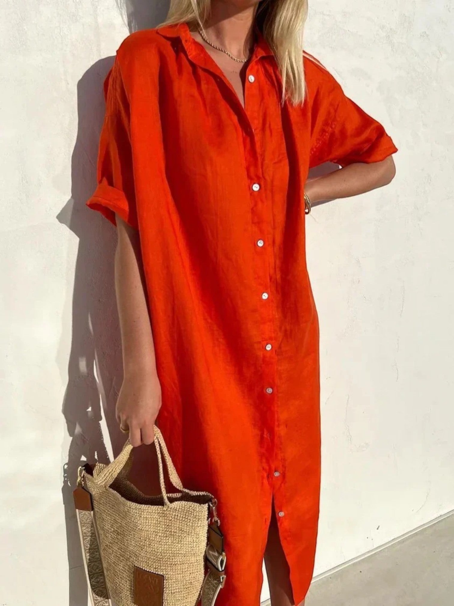 Adèle | Robe Chemise D'été Confortable Pour Femmes