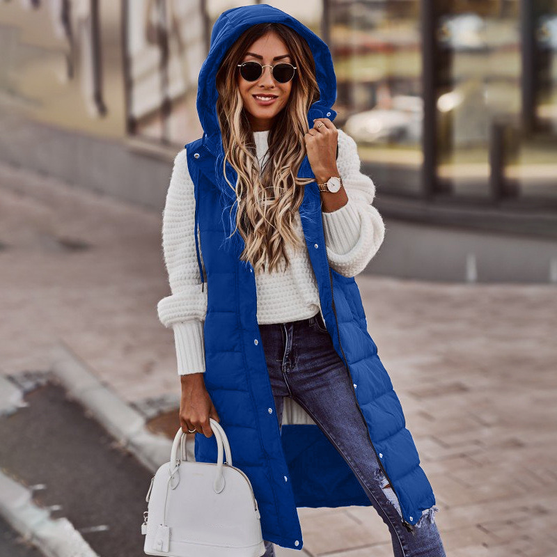 Gilet Long Et Matelassé Pour Femme | Chaud