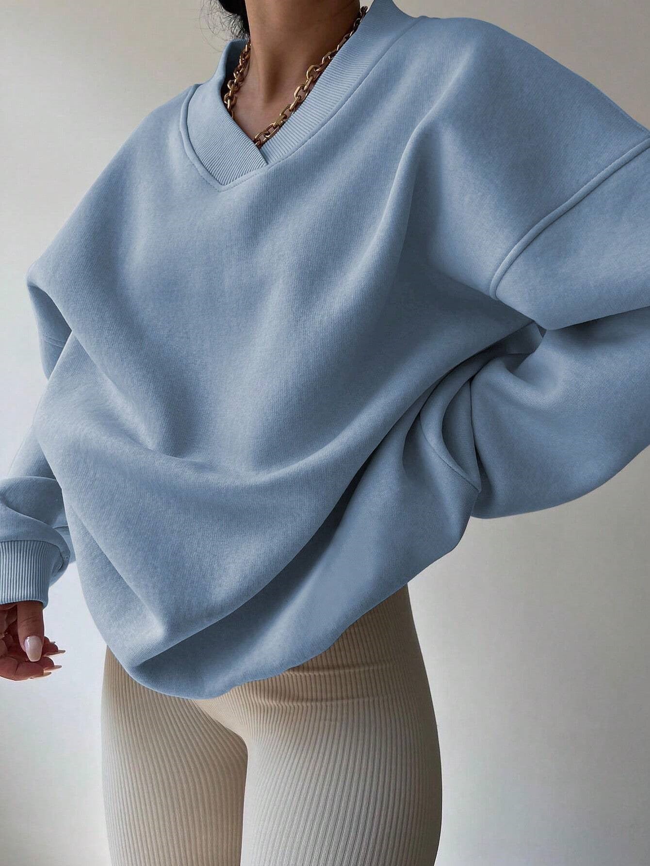 Sweat-shirt Décontracté À Manches Longues Pour Femme | Surdimensionné