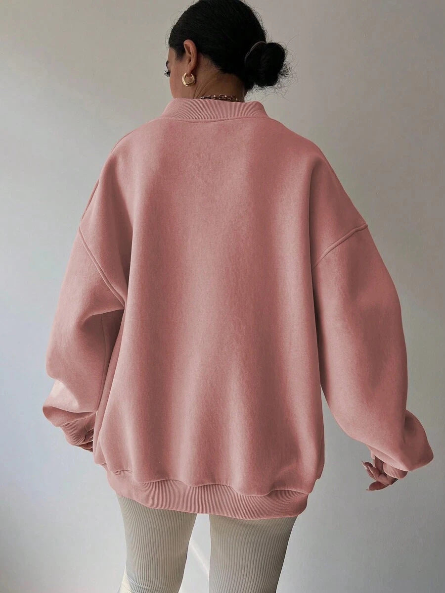 Sweat-shirt Décontracté À Manches Longues Pour Femme | Surdimensionné