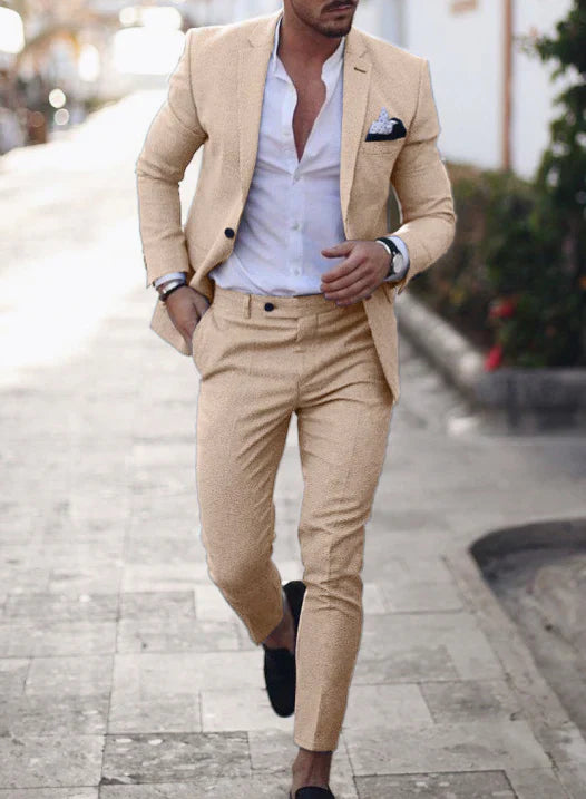 Costume Classique 2 Pièces Pour Homme | Blazer Et Pantalon