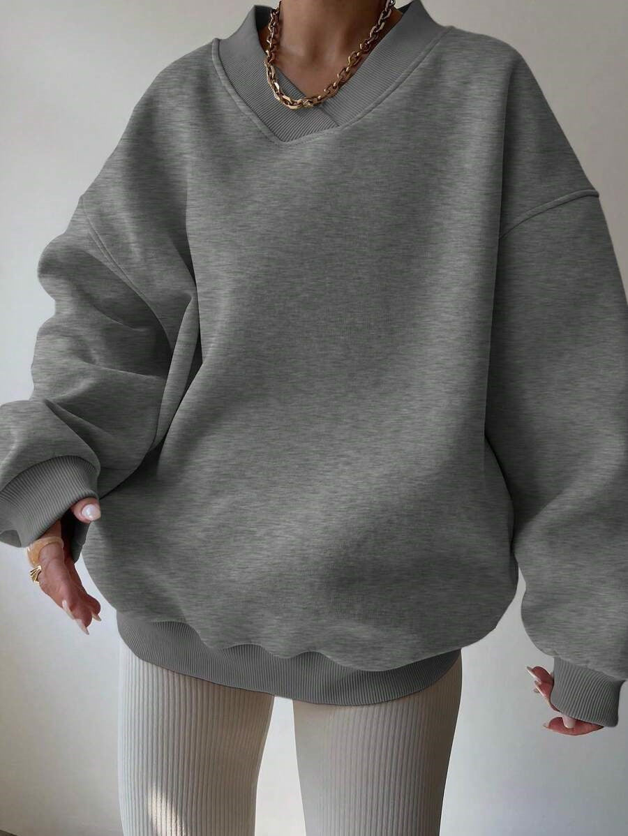 Sweat-shirt Décontracté À Manches Longues Pour Femme | Surdimensionné