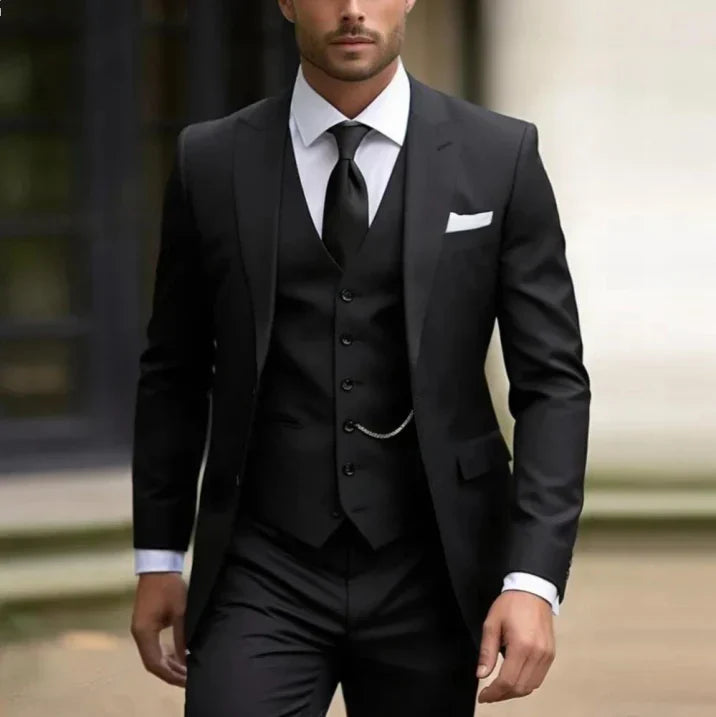 Costume D'invité De Mariage 3 Pièces Pour Hommes | Classique
