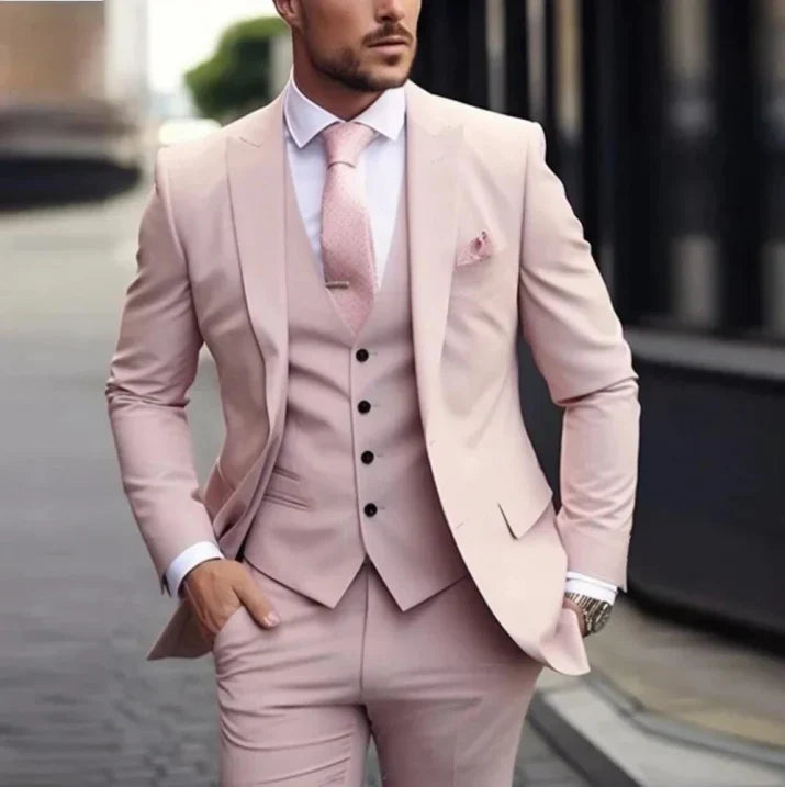 Costume D'invité De Mariage 3 Pièces Pour Hommes | Classique