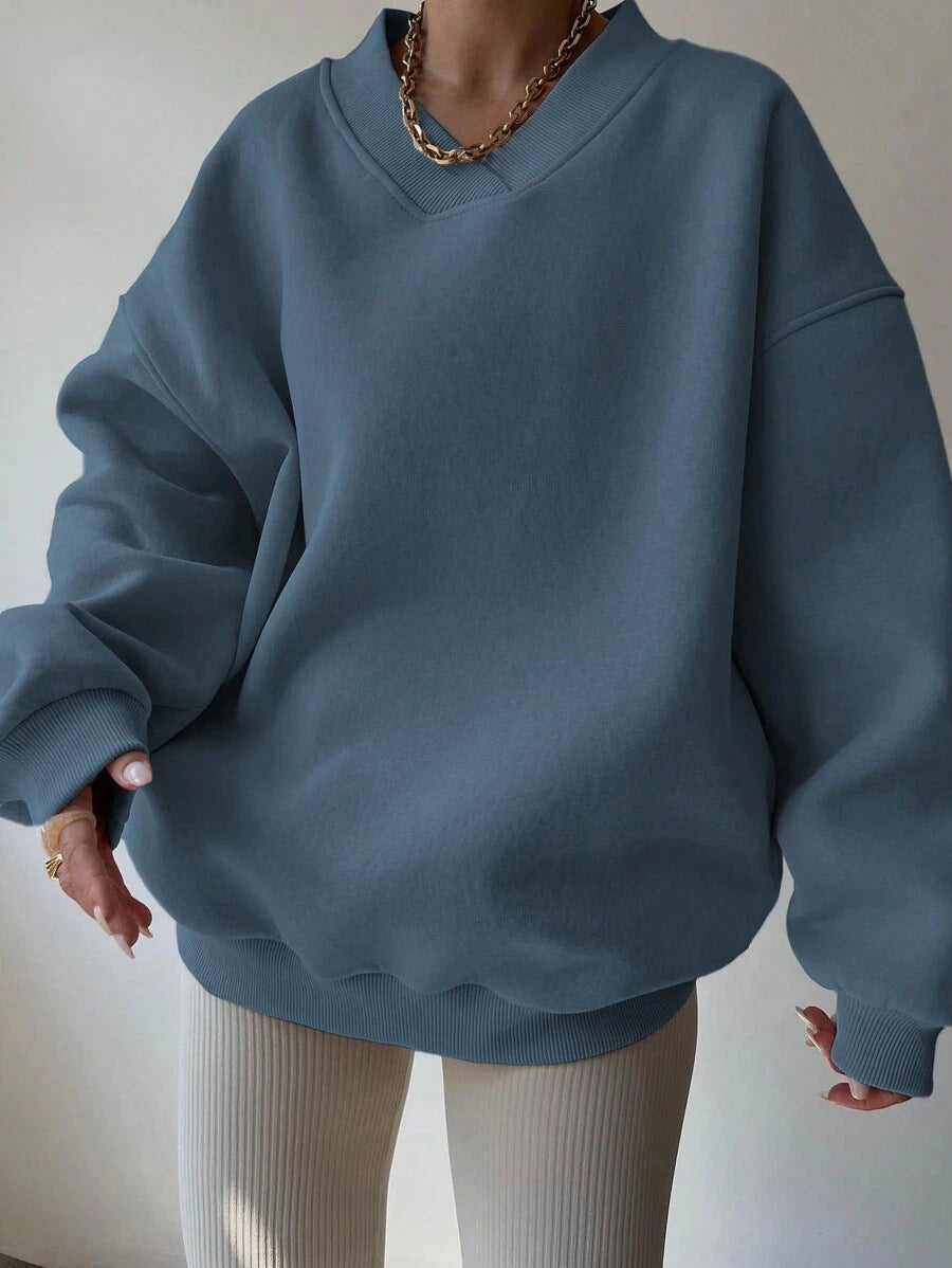 Sweat-shirt Décontracté À Manches Longues Pour Femme | Surdimensionné
