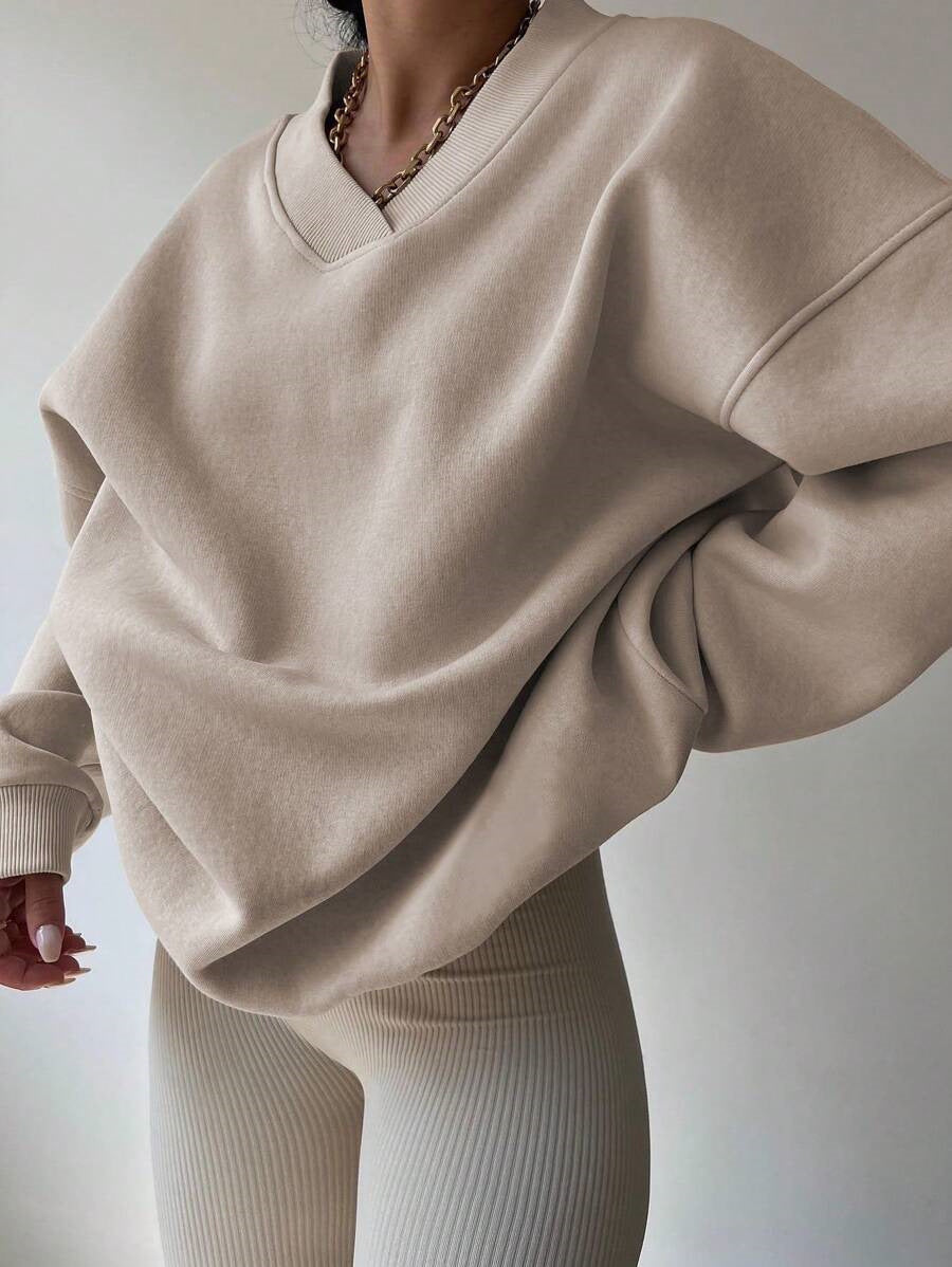 Sweat-shirt Décontracté À Manches Longues Pour Femme | Surdimensionné