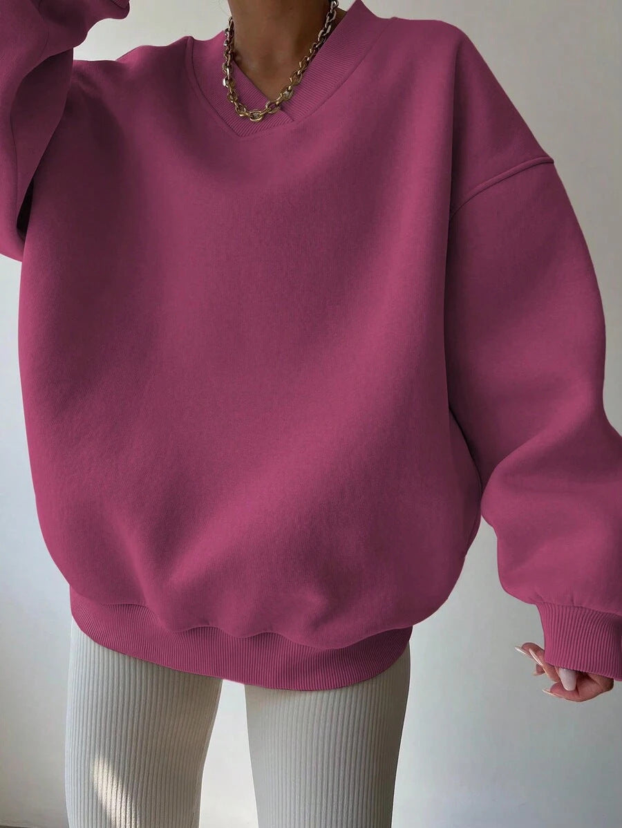 Sweat-shirt Décontracté À Manches Longues Pour Femme | Surdimensionné