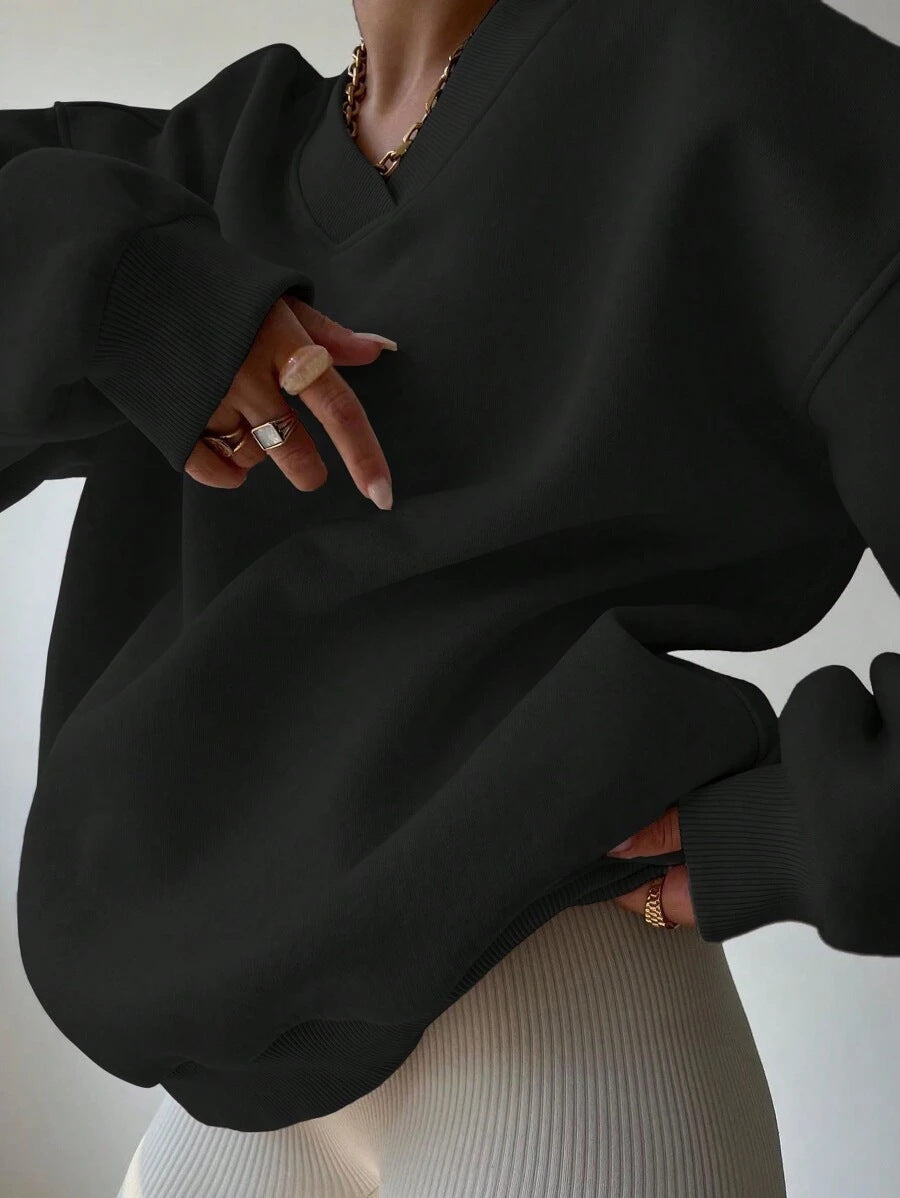 Sweat-shirt Décontracté À Manches Longues Pour Femme | Surdimensionné
