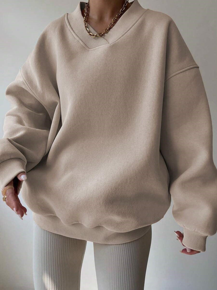Sweat-shirt Décontracté À Manches Longues Pour Femme | Surdimensionné
