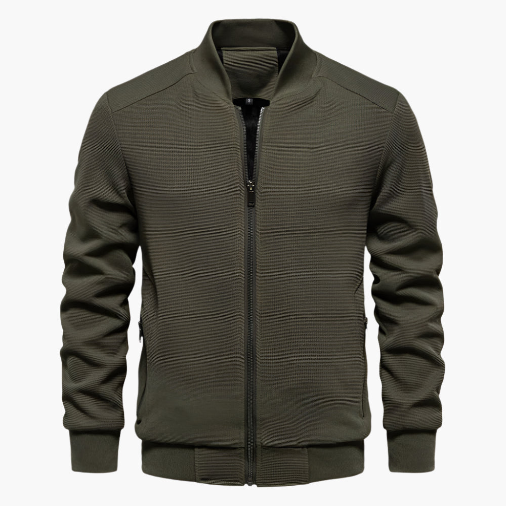 Veste D'hiver Décontractée En Tricot Pour Homme | Fermeture Éclair