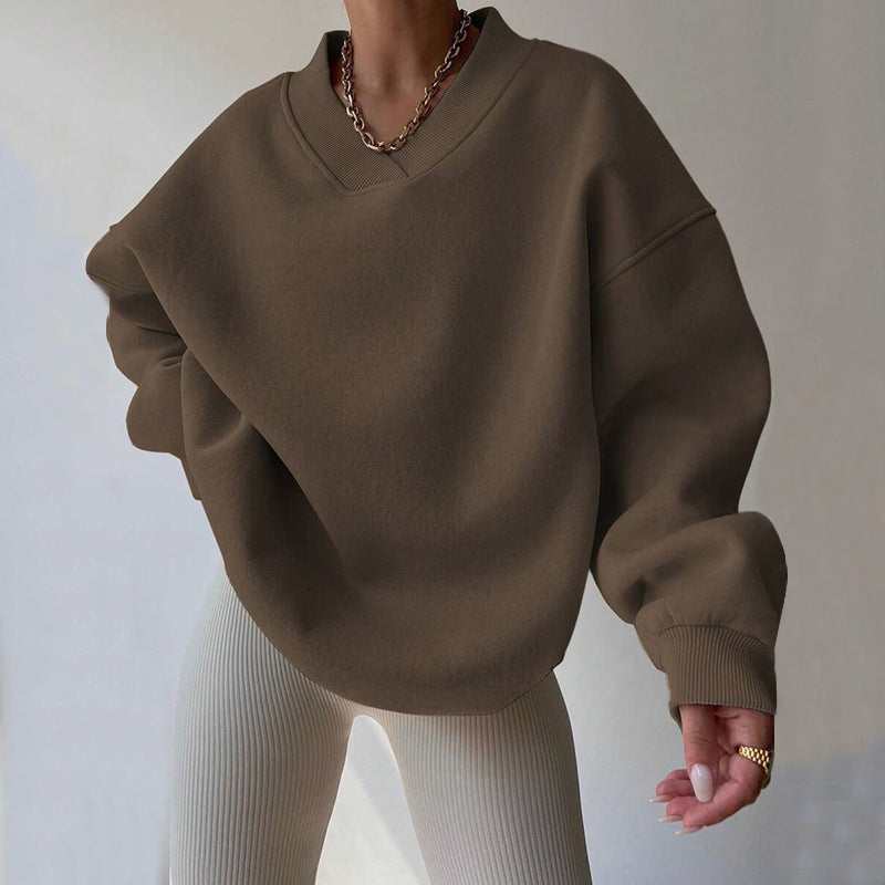 Sweat-shirt Décontracté À Manches Longues Pour Femme | Surdimensionné