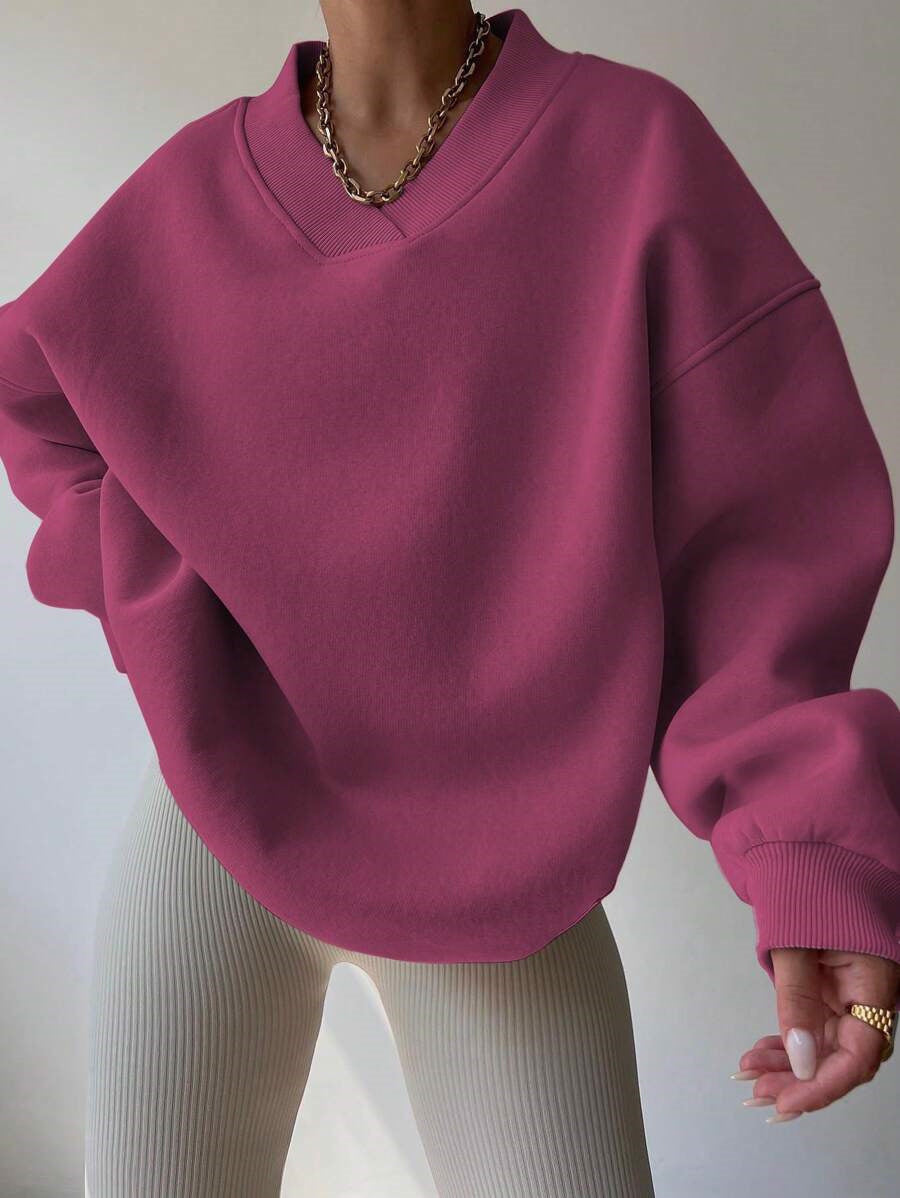 Sweat-shirt Décontracté À Manches Longues Pour Femme | Surdimensionné