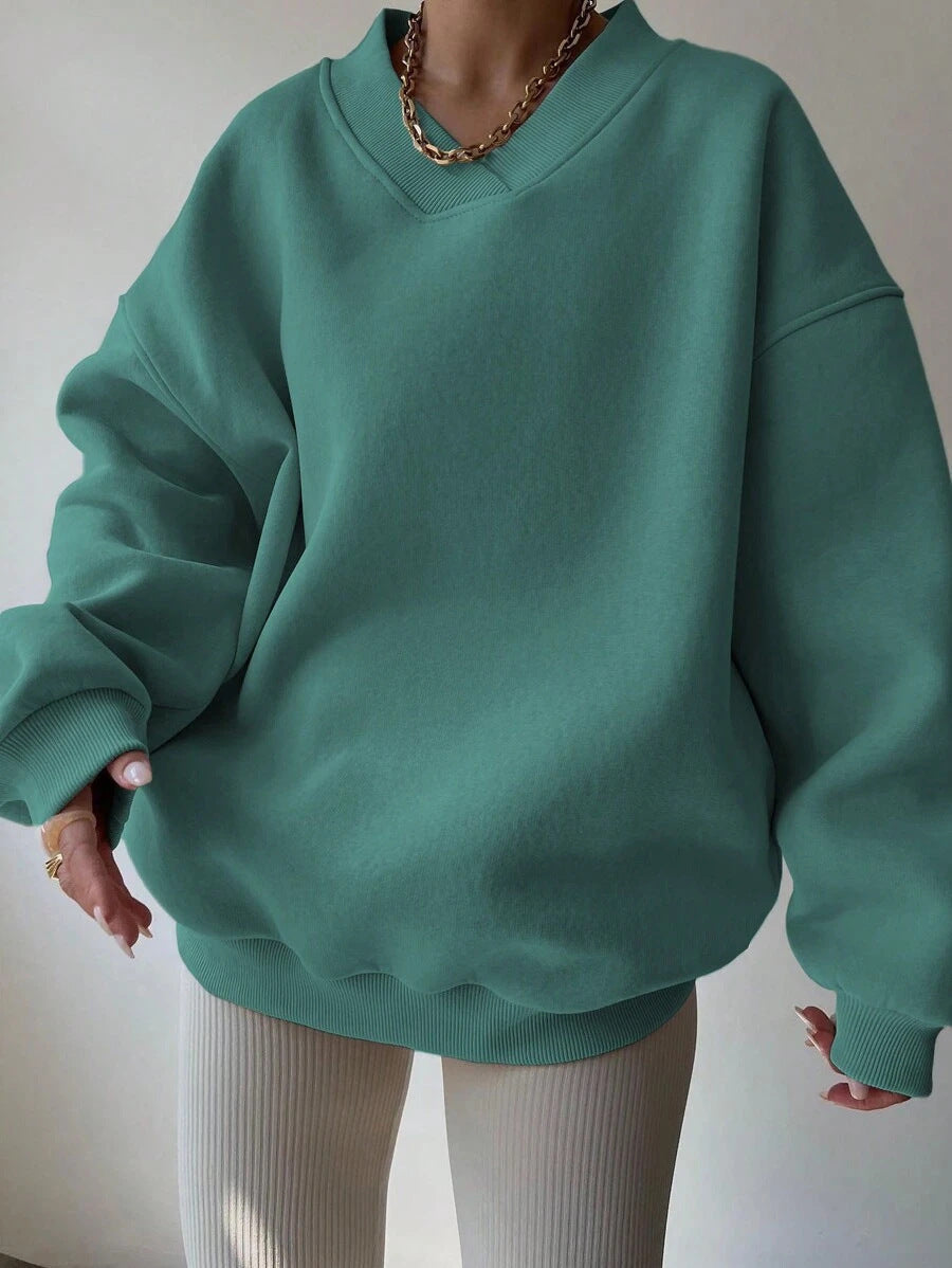 Sweat-shirt Décontracté À Manches Longues Pour Femme | Surdimensionné