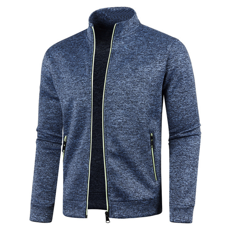 Veste D'hiver Décontractée À Fermeture Éclair Pour Homme | Col Montant