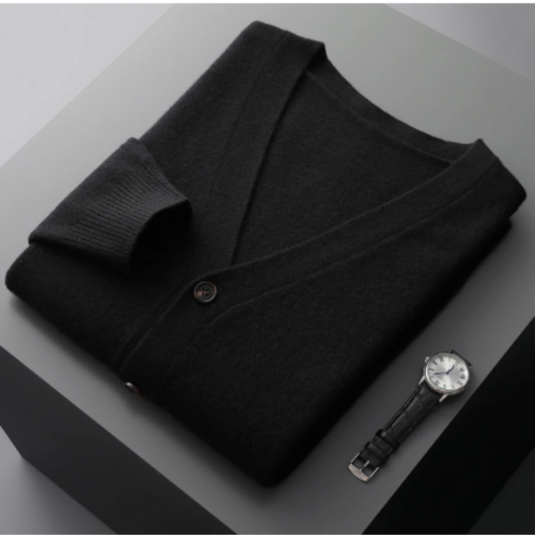 Cardigan Boutonné À Col En V Pour Homme | Hiver