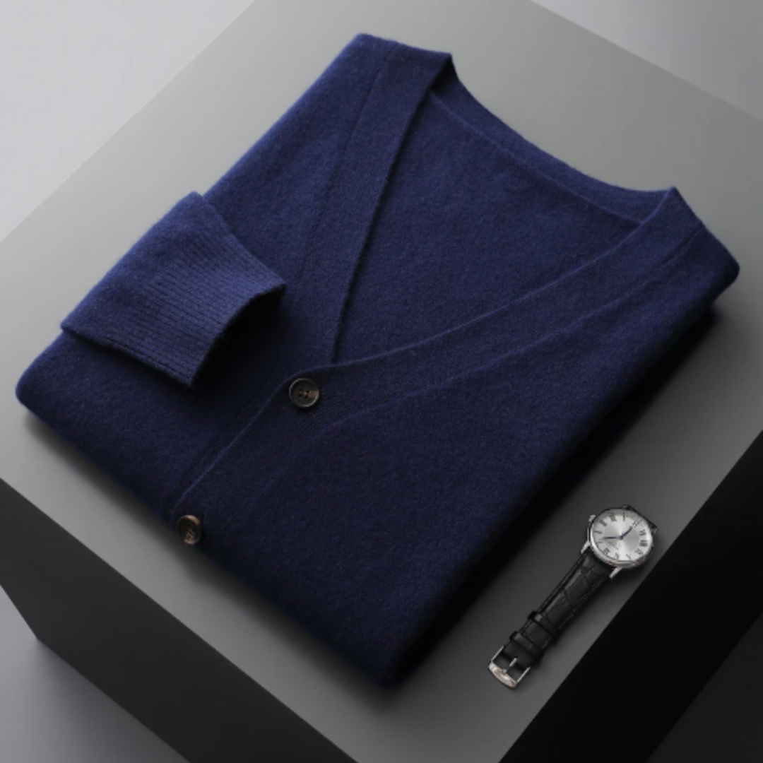 Cardigan Boutonné À Col En V Pour Homme | Hiver