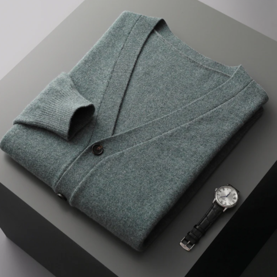 Cardigan Boutonné À Col En V Pour Homme | Hiver