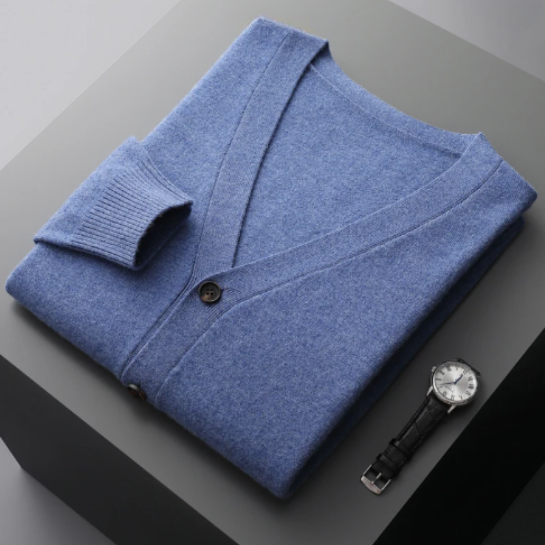 Cardigan Boutonné À Col En V Pour Homme | Hiver