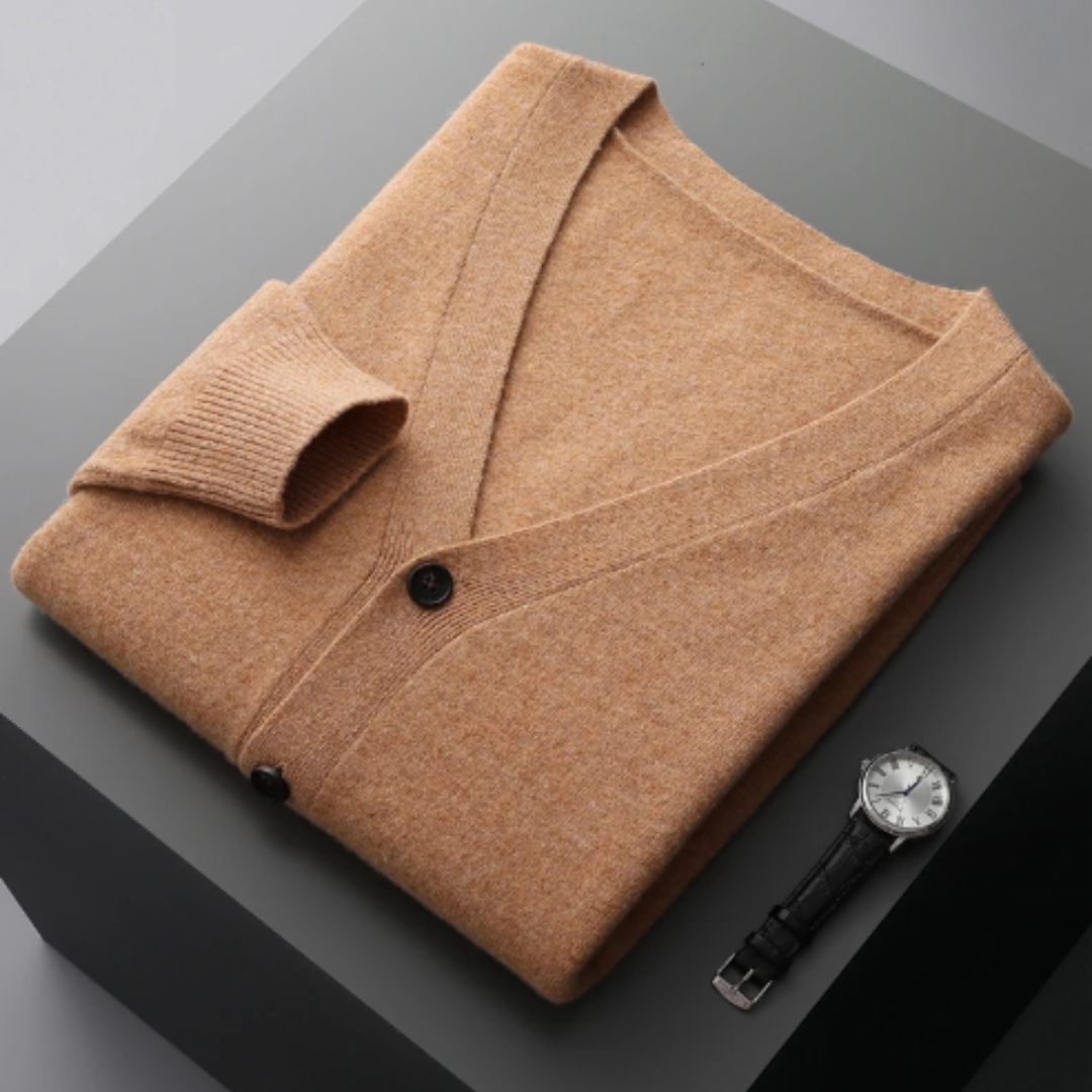 Cardigan Boutonné À Col En V Pour Homme | Hiver