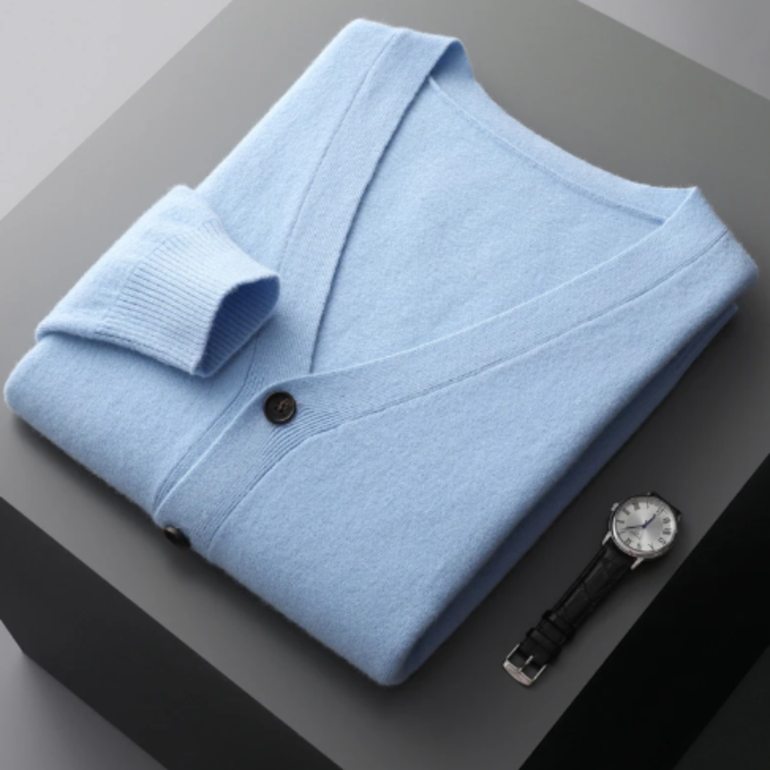 Cardigan Boutonné À Col En V Pour Homme | Hiver
