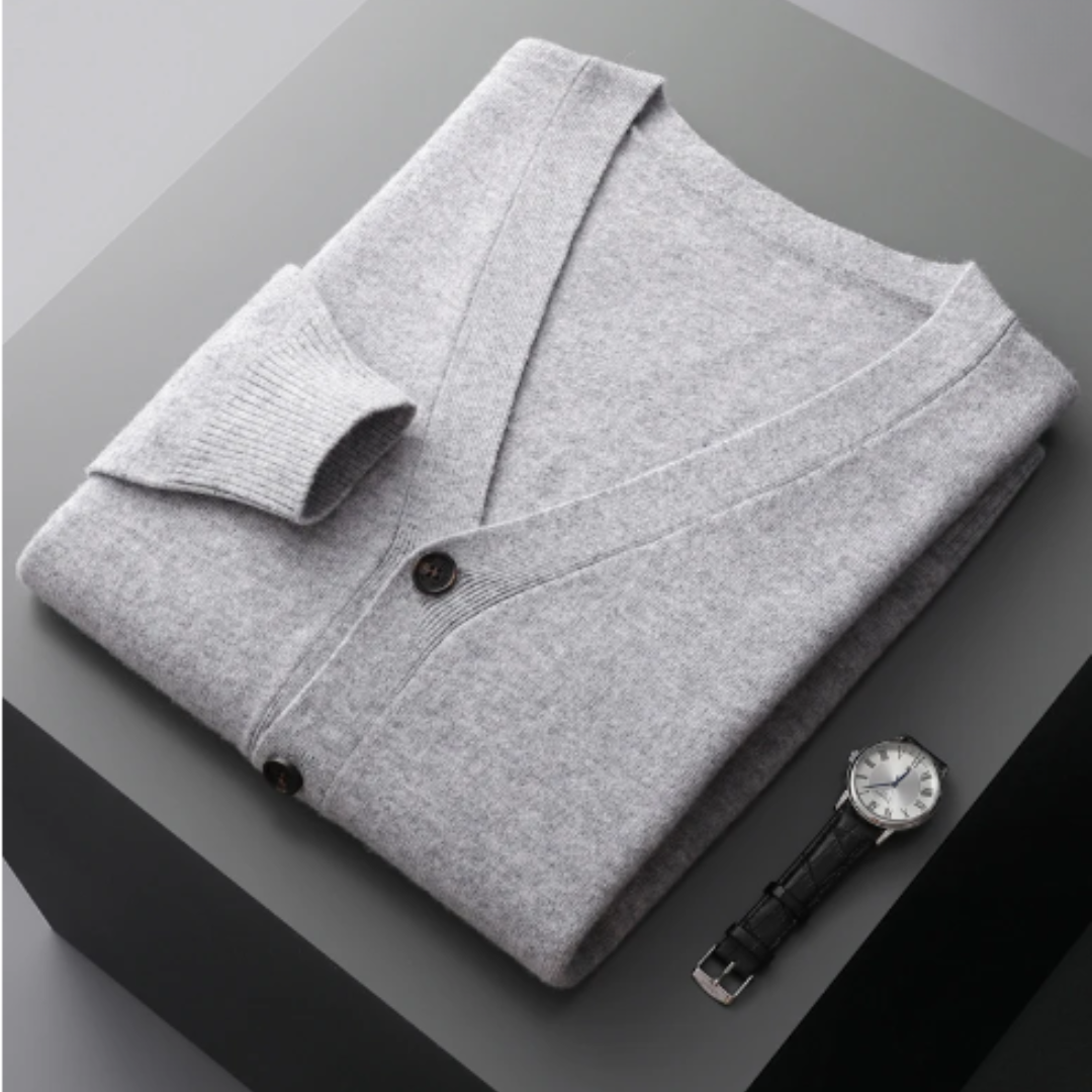 Cardigan Boutonné À Col En V Pour Homme | Hiver