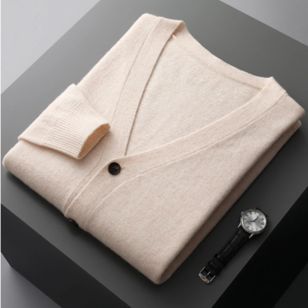 Cardigan Boutonné À Col En V Pour Homme | Hiver