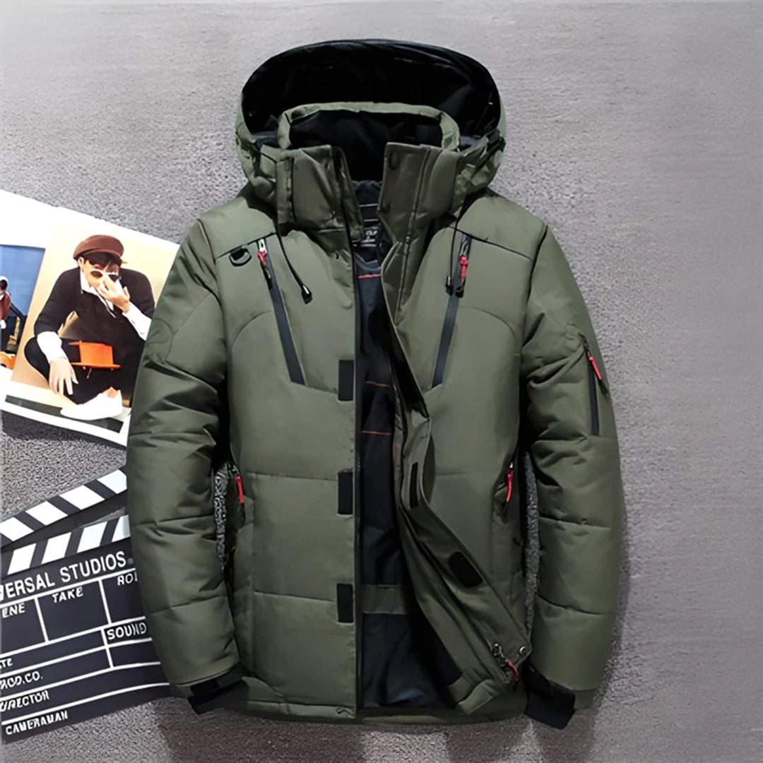 Veste D’Hiver Pour Homme Avec Capuche | Fermeture Éclair