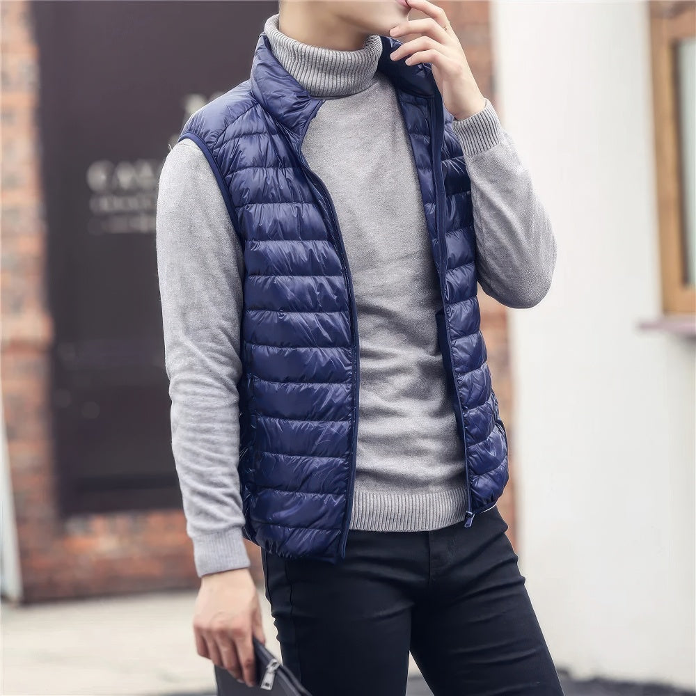 Doudoune Sans Manches Zippée Pour Homme | Hiver