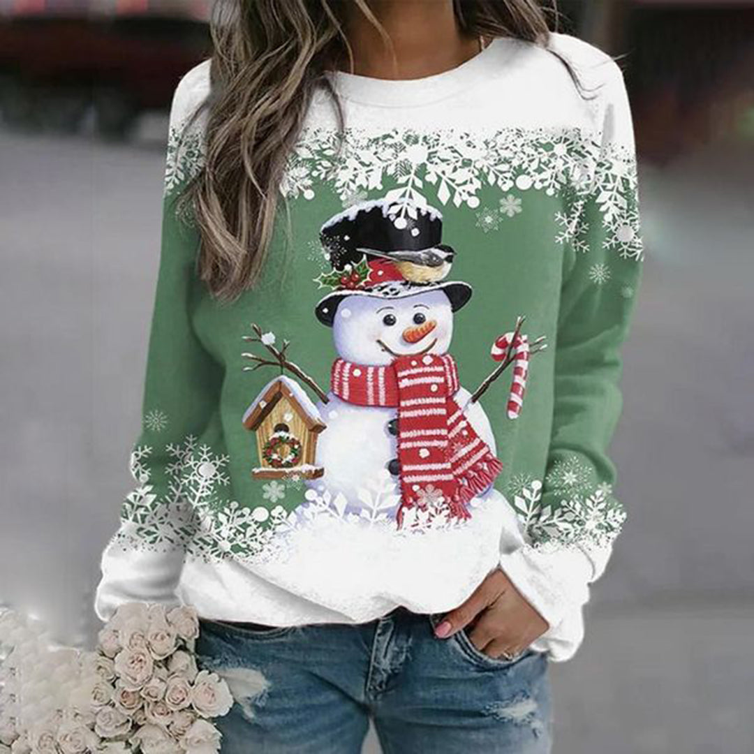 Pull De Noël Col Rond Pour Femme | Hiver