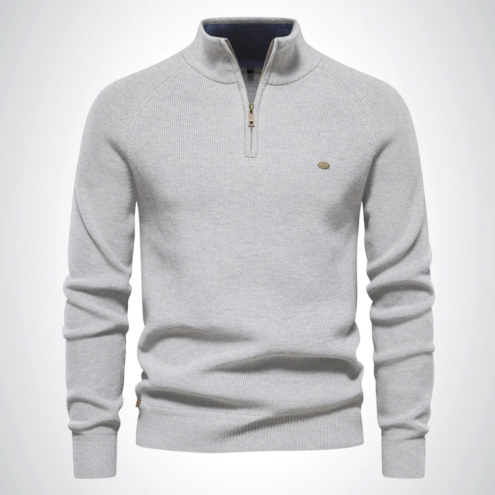 Pull côtelé décontracté à manches longues pour homme | Hiver