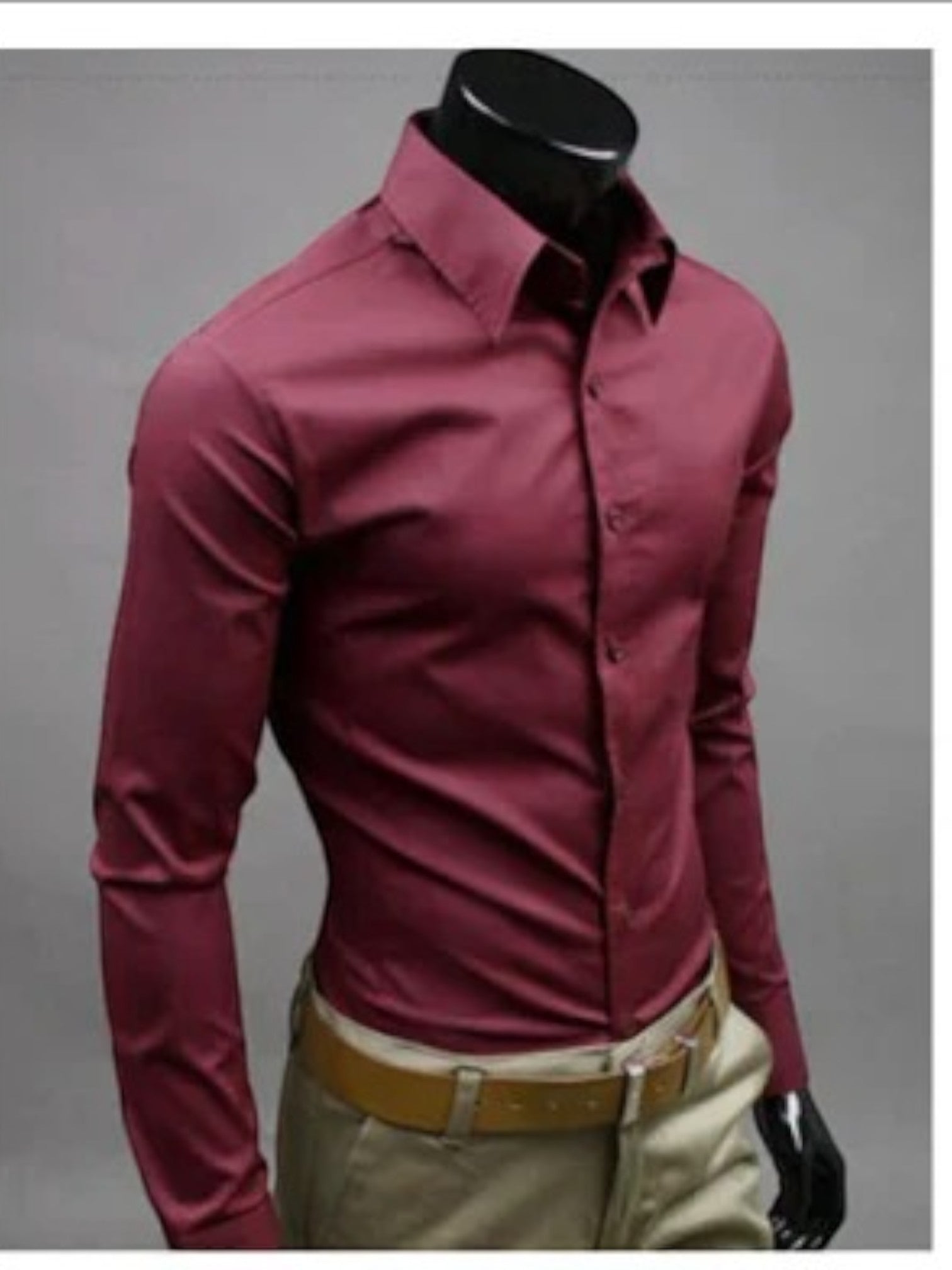 Chemise Formelle Sans Repassage Pour Homme Avec Haute Élasticité | À La Mode