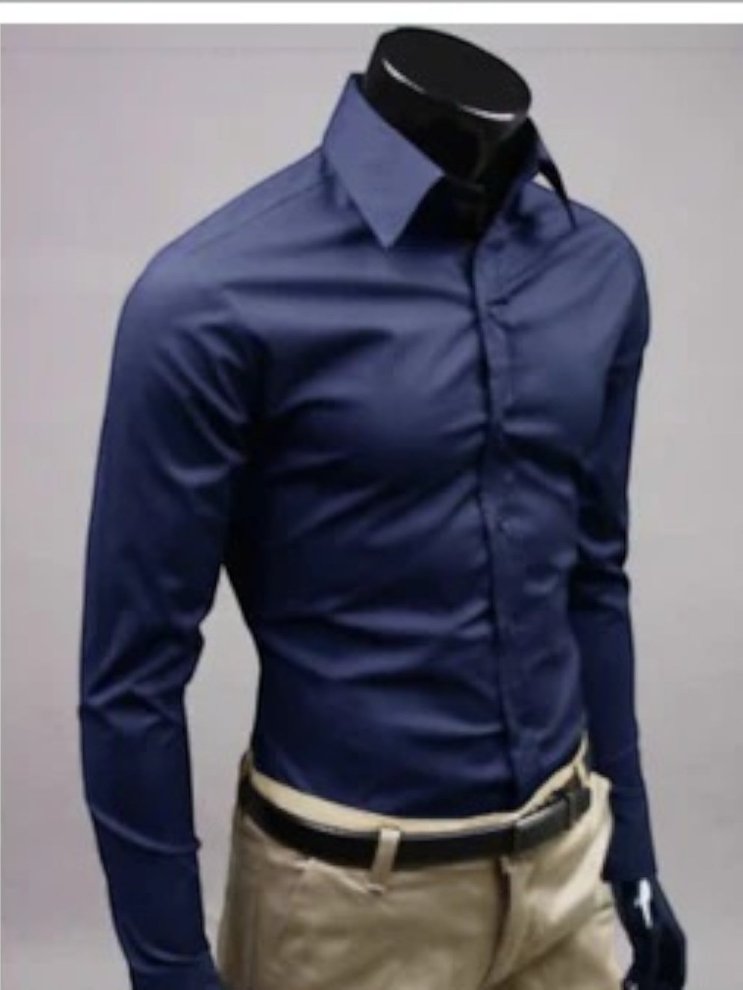 Chemise Formelle Sans Repassage Pour Homme Avec Haute Élasticité | À La Mode