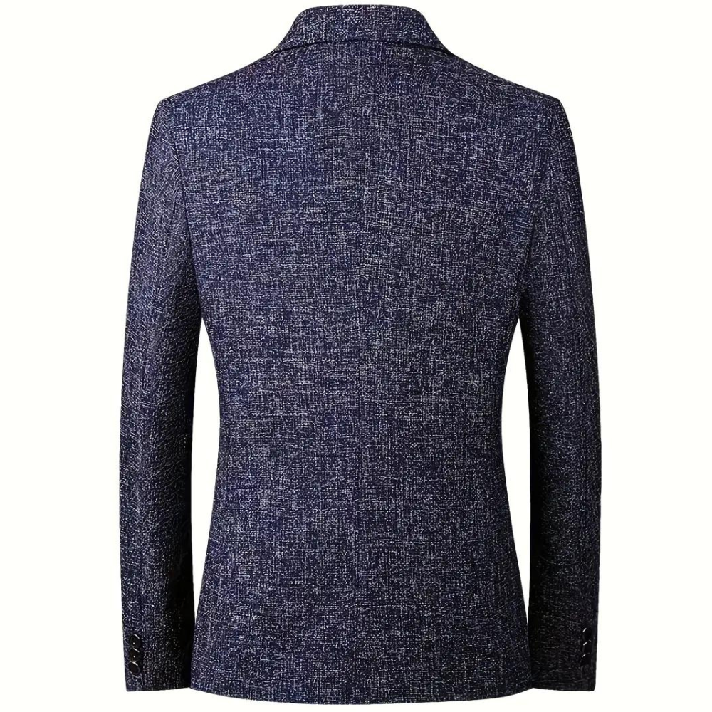 Blazer Texturé À Deux Boutons Pour Homme | Moderne