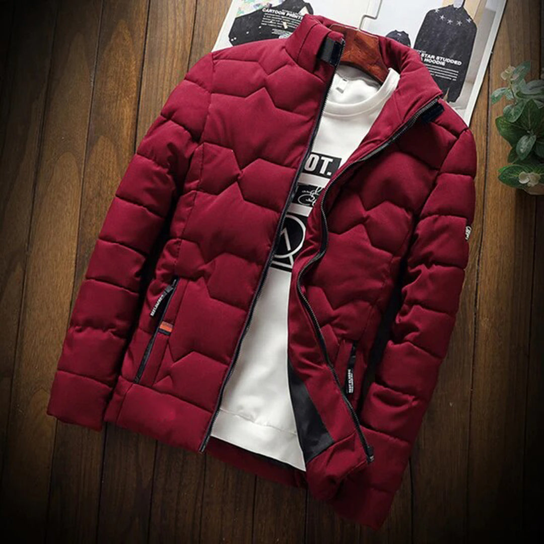 Veste Doudoune D’Hiver Pour Homme Avec Fermeture Éclair | Stylée