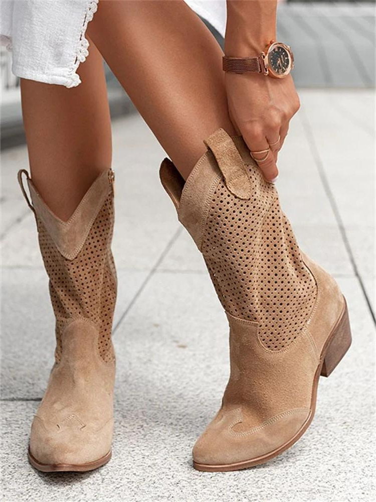 Botines vaqueros para mujer | Tacón cuadrado