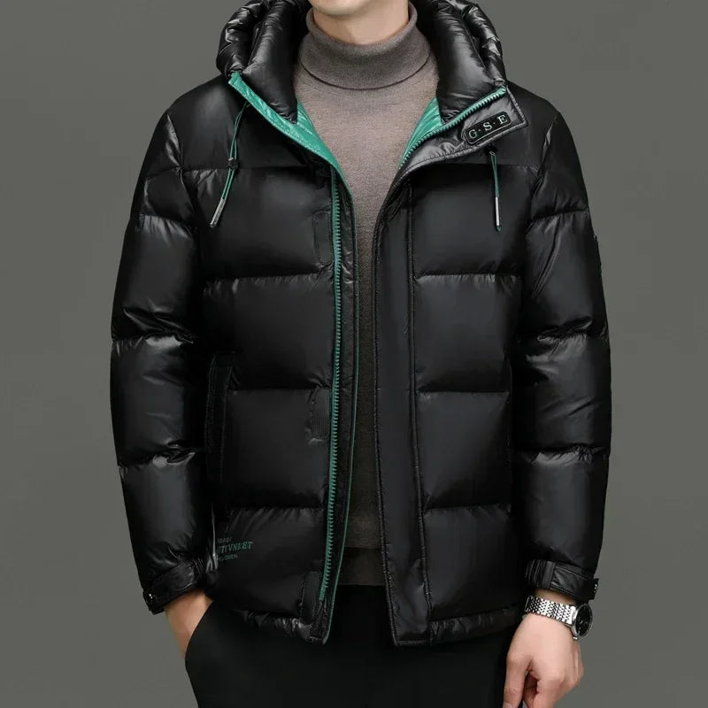 Doudoune D'hiver À Capuche Pour Homme | Manches Longues
