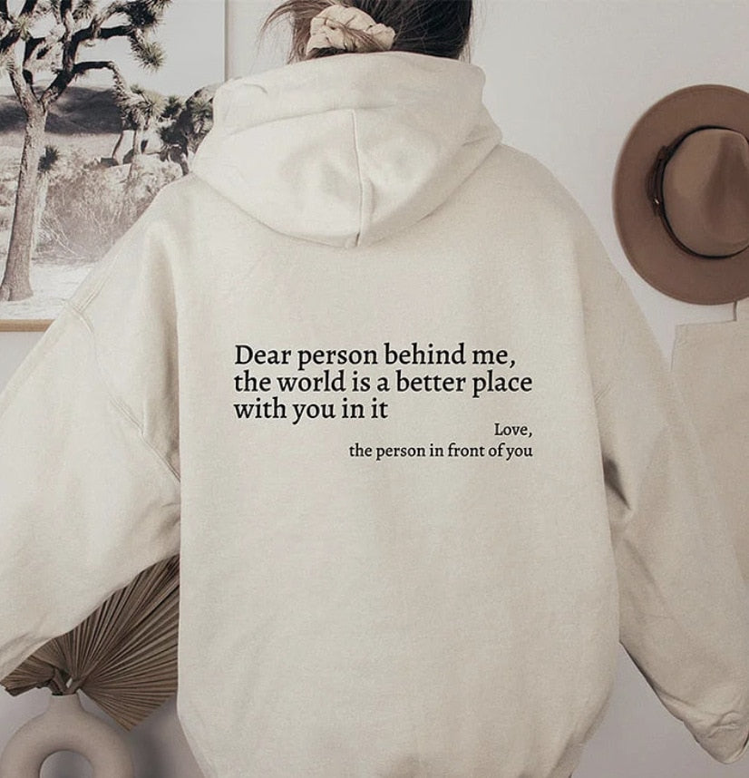 Sweat À Capuche Imprimé Pour L'hiver | Manches Longues