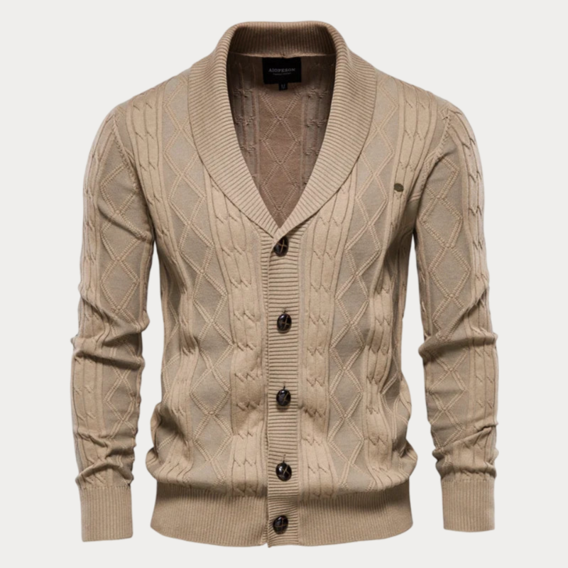 Cardigan Classique En Tricot Pour Homme | Boutonné