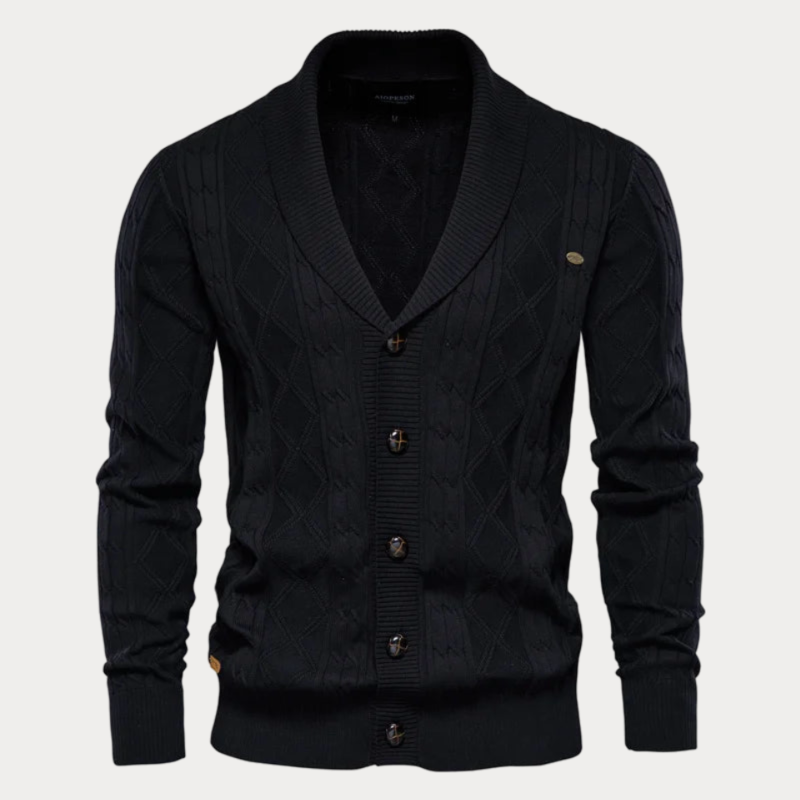 Cardigan Classique En Tricot Pour Homme | Boutonné