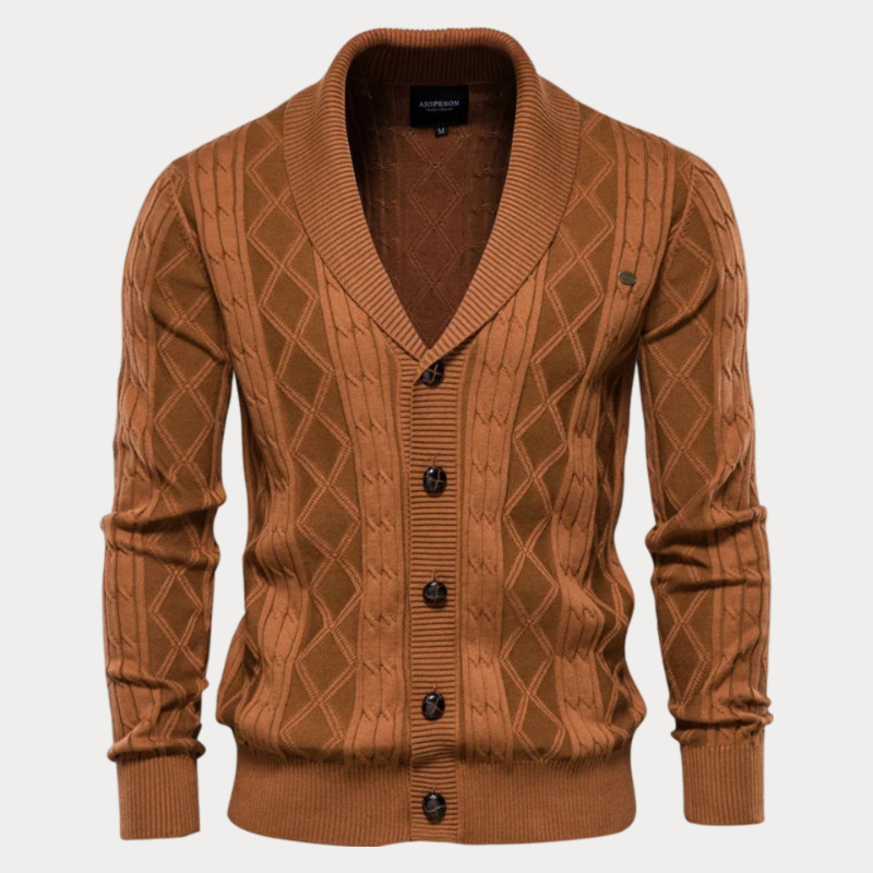 Cardigan Classique En Tricot Pour Homme | Boutonné
