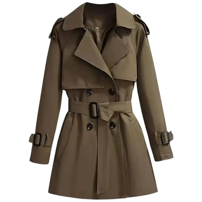 Mireille - Manteau Trench Vintage pour Femme avec Ceinture-lifestra.fr