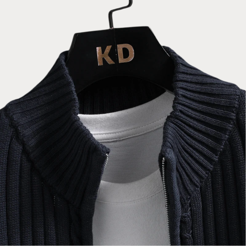 Pull Décontracté À Manches Longues Pour Homme | Col Montant