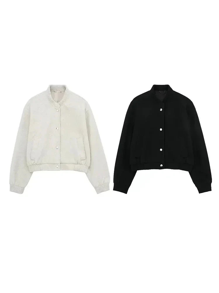 Veste Bomber Courte Et Stylé Pour Femme | Chaude
