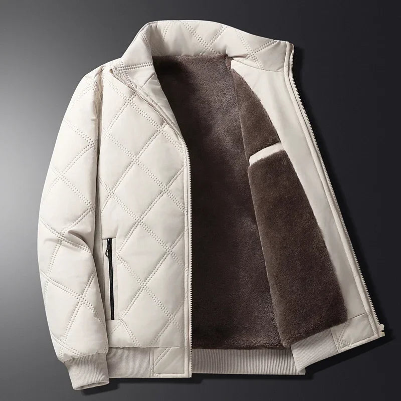 Veste D’Hiver Stylée Avec Fermeture Éclair Et Poche | Manches Longues