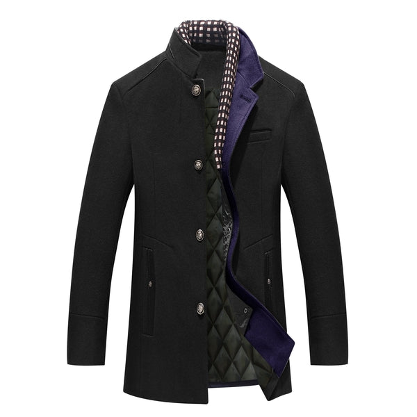 Veste À Manches Longues Et Col Montant Pour Homme | Hiver