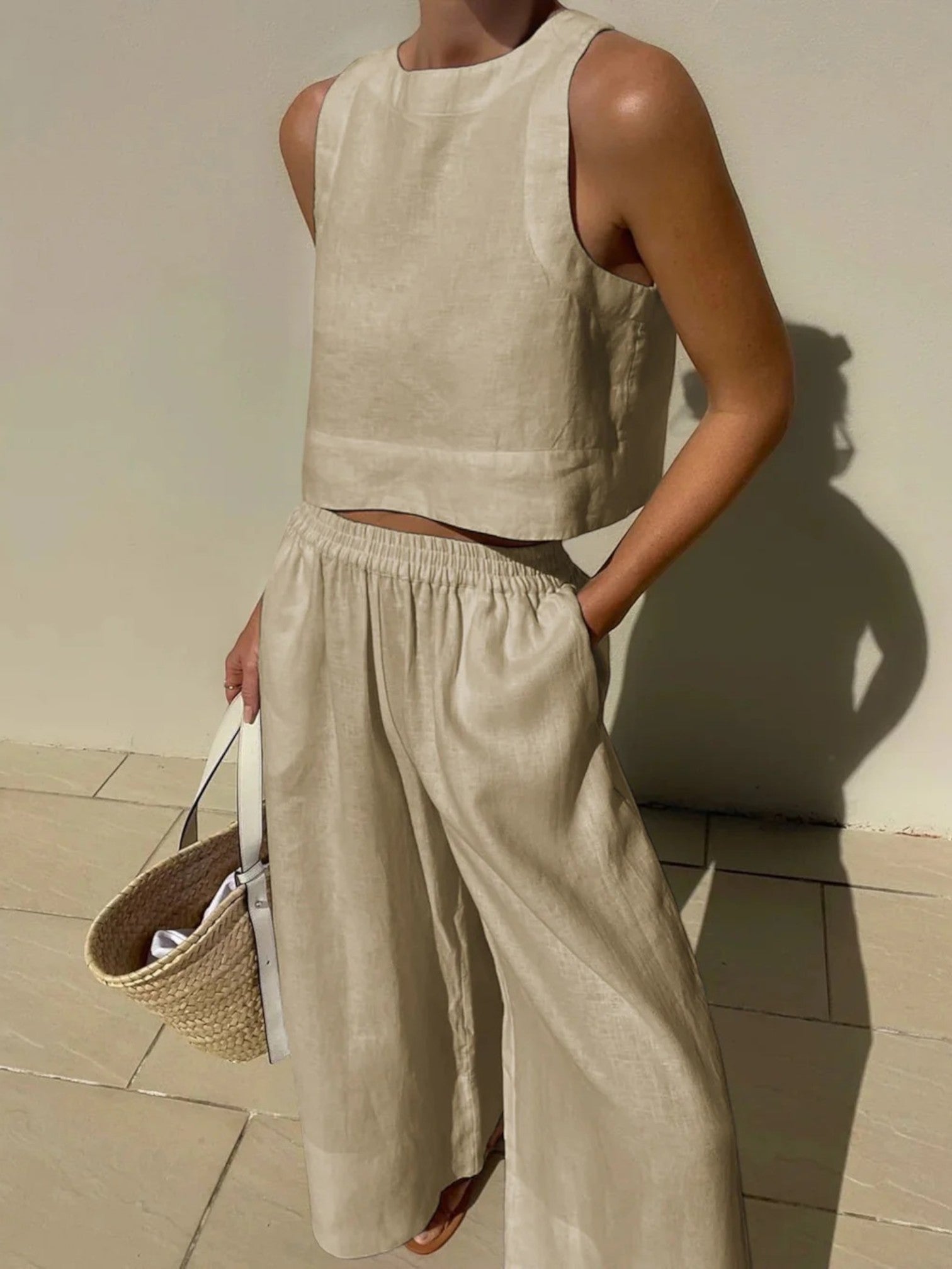 Tenue D'été Confortable Pour Femme | Jambes Larges